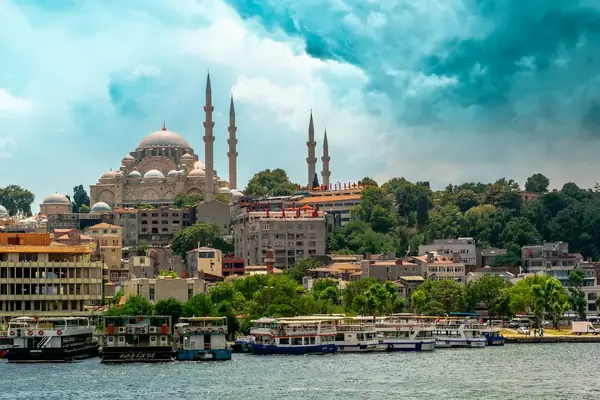 The Süleymaniye Mosque above the Golden Horn, Istanbul